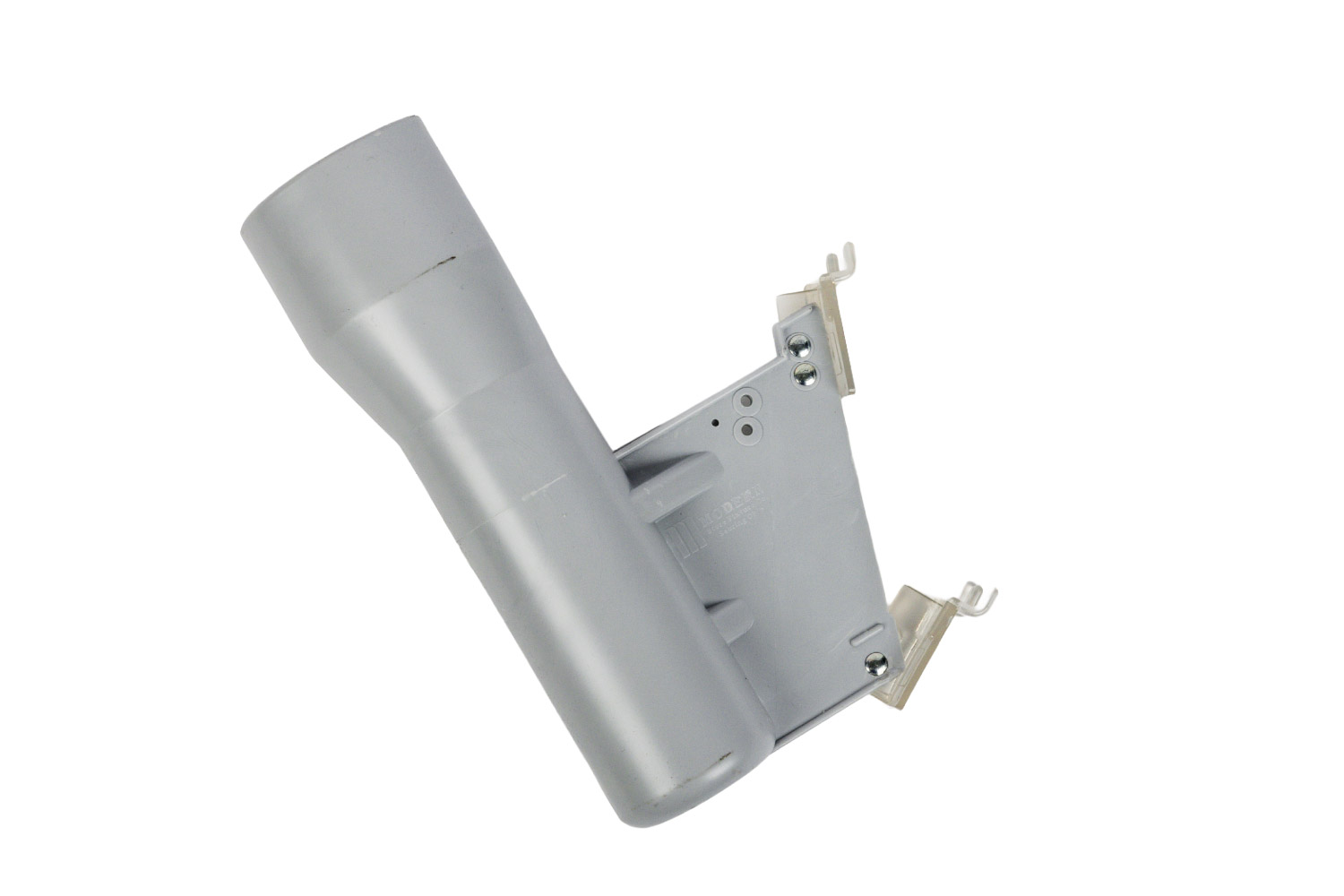 angled plastic floral vase for pegboard